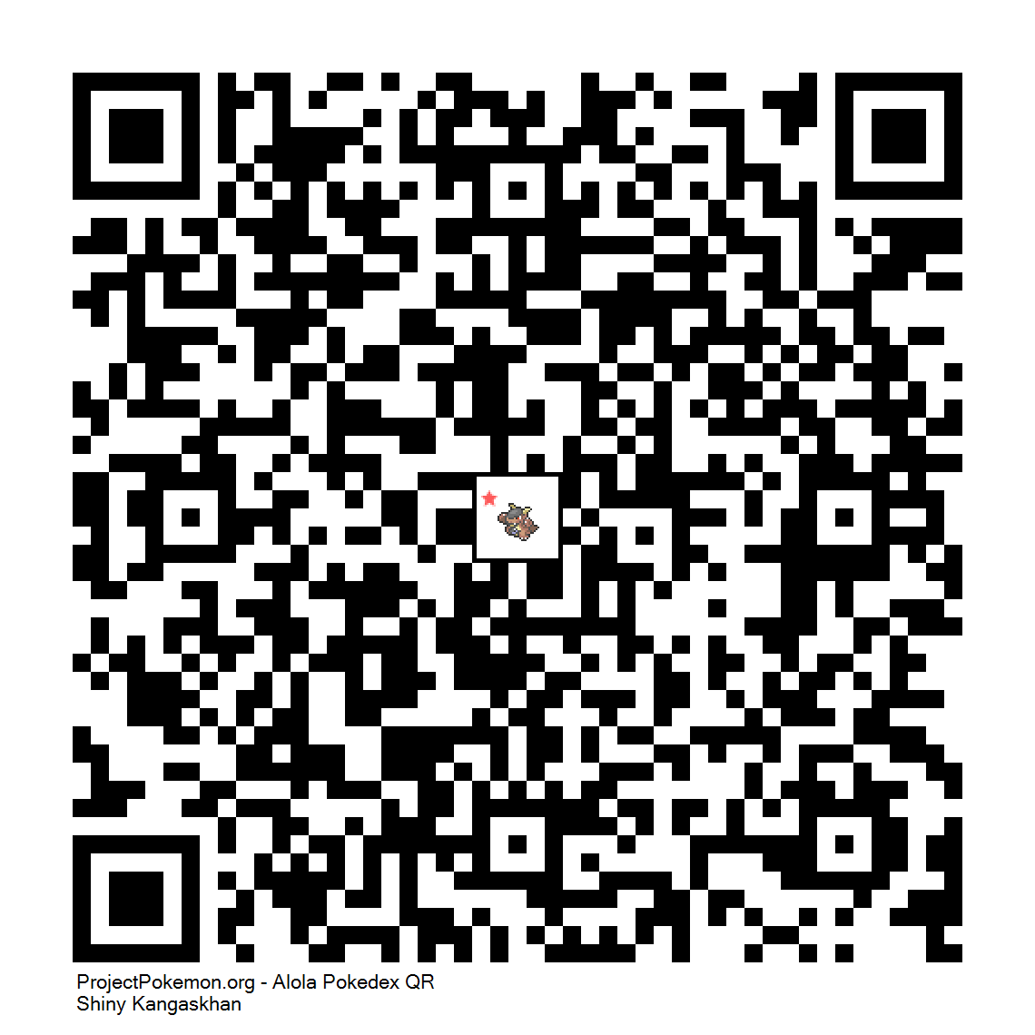 Cdigo QR de Kangaskhan variocolor